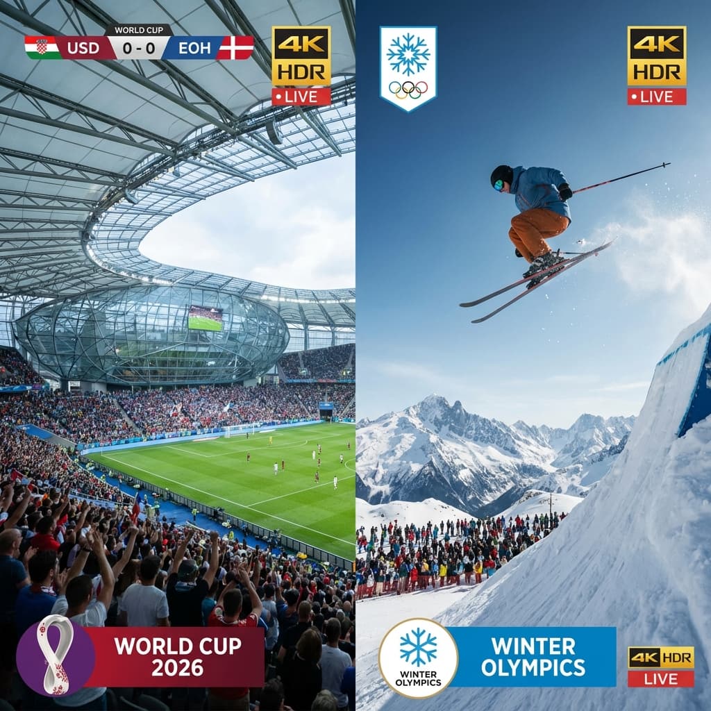 How to Watch FIFA World Cup 2026 & Winter Olympics Live in 4K (Without Cable)